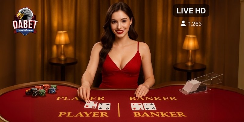 Không gian Sexy Baccarat tại Dabet – sang trọng, quyến rũ, và đầy cảm xúc